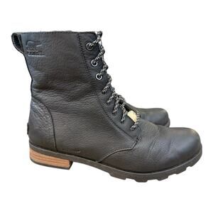 Sorel Emelie Short Lace Up Cozy Waterproof Boot Women size 10.5